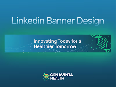Genavinta Health — LinkedIn Banner Design