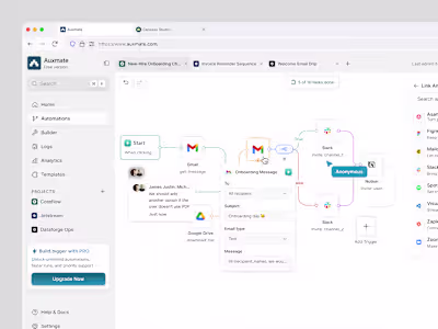 Auxmate - Automation Dashboard