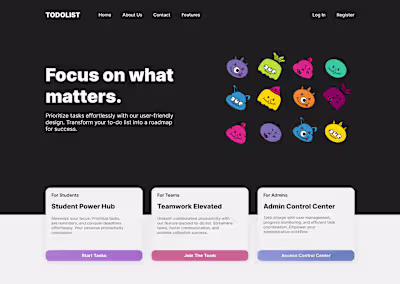 Landing Page UI Design
