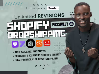 I will Design Shopify Dropshipping Store, shopify store for you