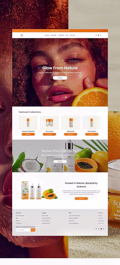 Optimized Website Design for a Luxury Beauty Brand