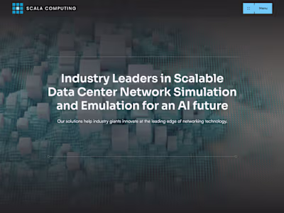 Scala Computing's text-rich site