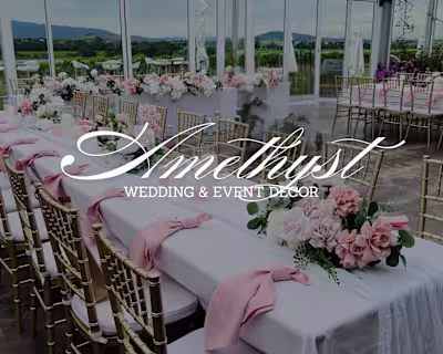 Luxury Social Media Rebranding for Amethyst Weddings & Décor