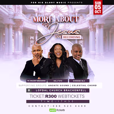 More About Jesus Live Recording :: Behance