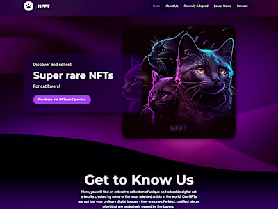 Wix Website Template NFT