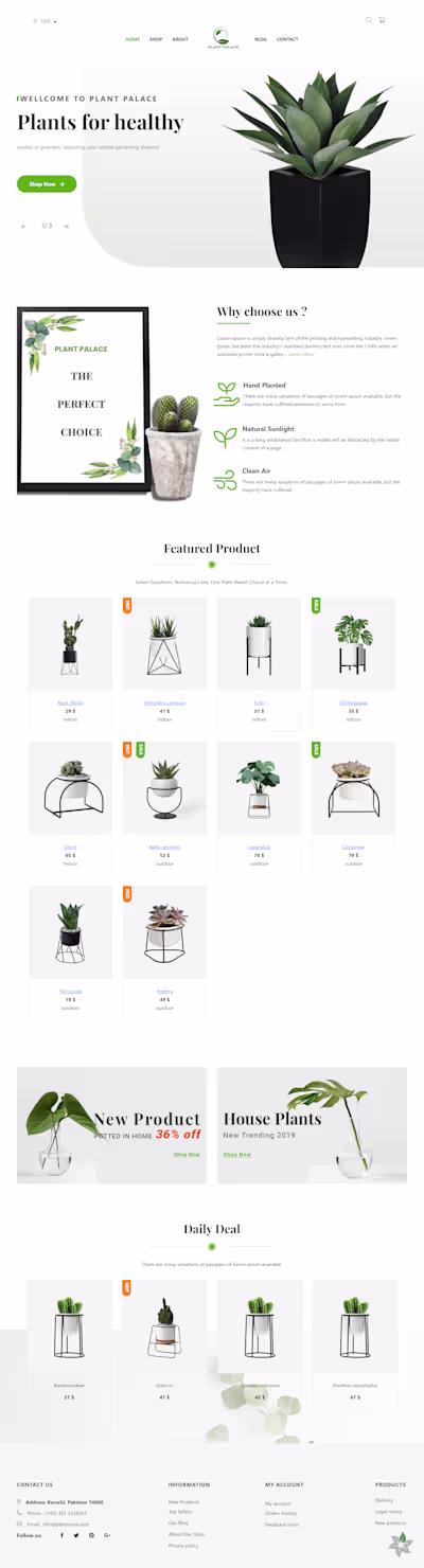 PLANT SELLING WEBSITE