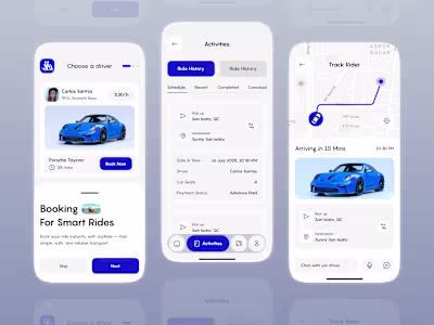 Ride Sharing App & JoyRide App Redesign