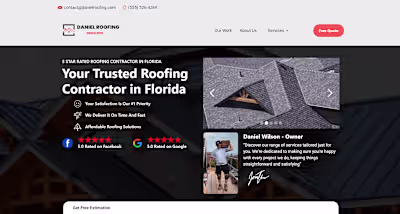 Daniel Roofing Website 