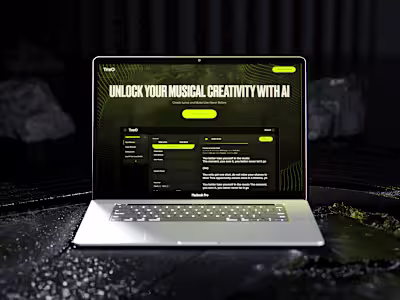 Web |AI Lyric Generation Tool
