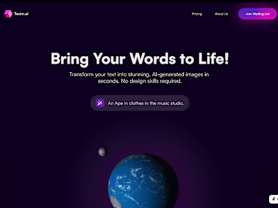 Texim.ai Website Landing Page on Framer