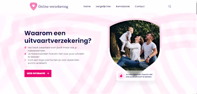 Developed a bio website for Online verzekering