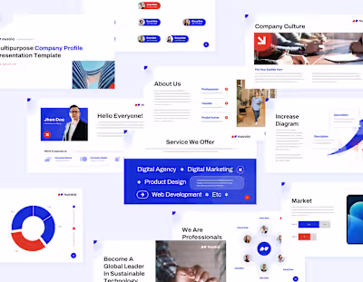 Nusaia Company Profile Presentation Design