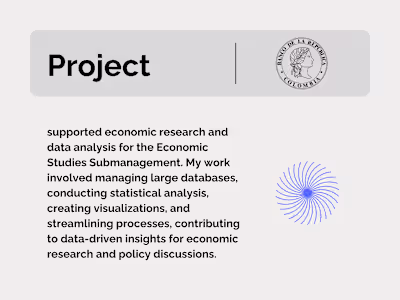 Economic Research Support and Data Analysis at Central Bank