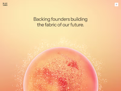 BlueYard Venture Capital Firm Website Design