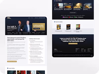 Financial Editorial: Website Redesign | Funnels | (Re)Branding