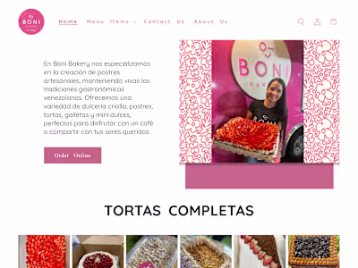 Shopify Store setup for a bakery