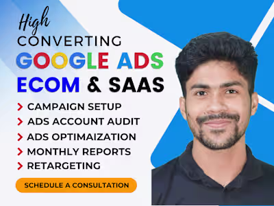 High-ROI PPC Campaigns for E-commerce & SaaS Google Ads Expert