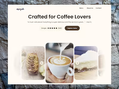 Cafe & Bakery Website