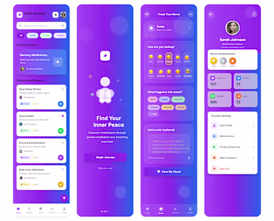 MindFlow - Mental Wellness & Meditation Mobile App
