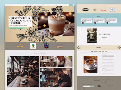 Website for Coffee Shop ✦ Sparrow Café