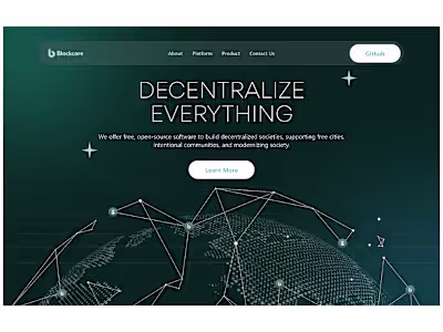 BLOCKCHAIN LANDING PAGE