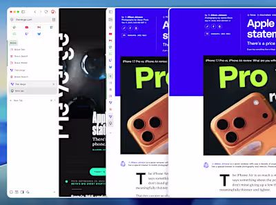 Brave Browser Vertical Tabs Redesign
