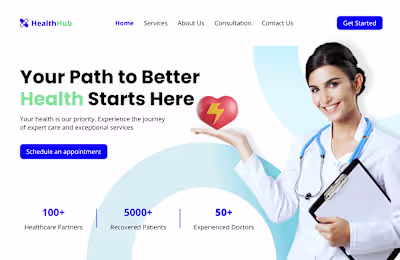Medical Service Landing Page :: Behance