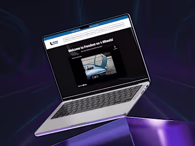 Freedom on Four Wheels Kajabi Website Development