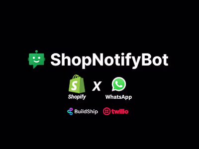 Shopify x WhatsApp: Order Confirmation Bot