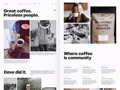 Backporch Coffee Concept (non-commissioned)