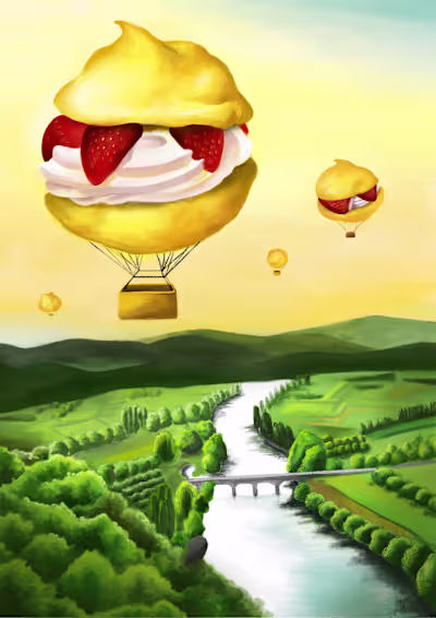 Sweet fancy_chou cream air ballon