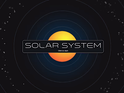 Interactive Solar System Concept with Rive