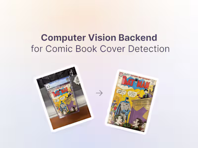 Computer Vision Backend for Comic Book Cover Detection