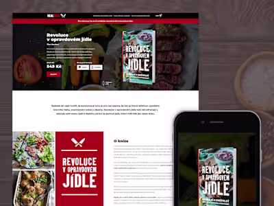 Real Meal Revolution Book Website Design