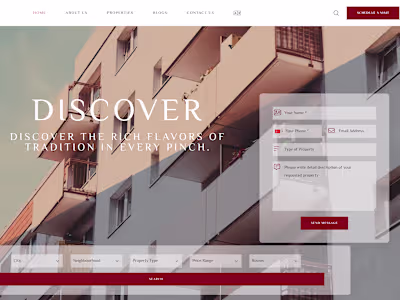QVisionHomes Website - property management