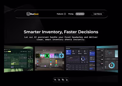 AI Inventory Assistant – SaaS Web Design Challenge