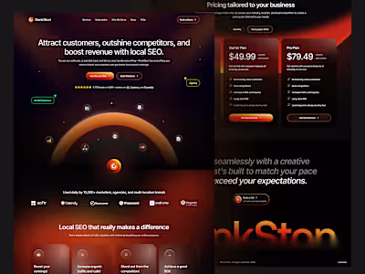RankSton Local SEO Agency Landing Page Design & Development