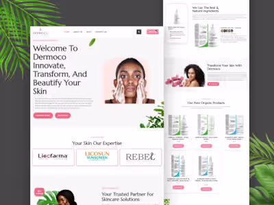 E-commerce Store

Showcasing Dermoco: Designed and