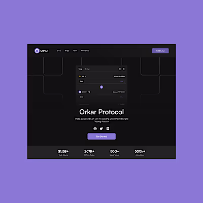 Orkar Protocol Landing Page
