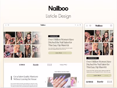 Nailboo | Listicle Design