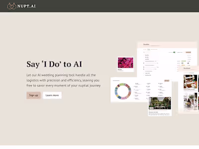 Wedding Planning SaaS Development (Bubble.io)