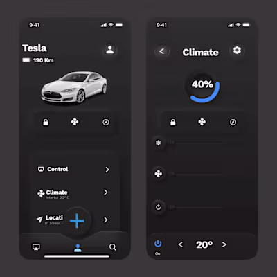 App UI UX Dark Neumorphism
