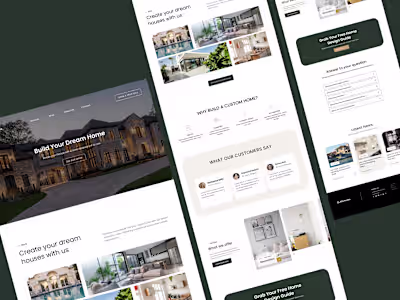 A luxury home builder website that bring in new clients(Example)