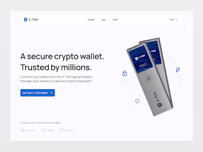 Crypto Wallet Landing Page