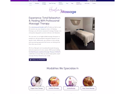New Website to Page One for "Near Me" & Local Massage Searches
