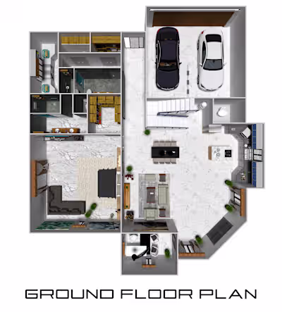 3D floor plan blueprint