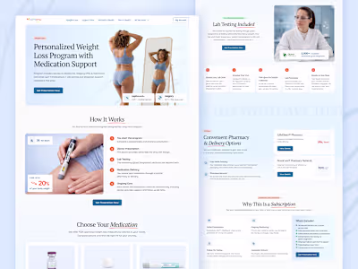 Conversion-Focused HealthTech Landing Page Design