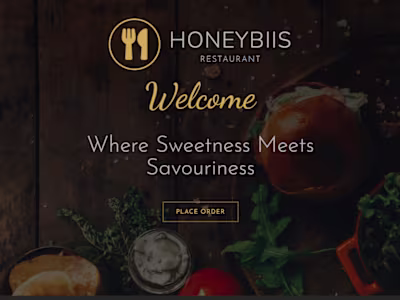 Visually appealing landing page