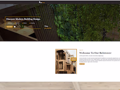 Real Estate Website Landing Page