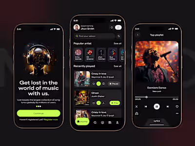 Music Streaming Mobile App